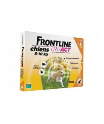 MERIAL FRONTLINE TRI-ACT CANI 5-10KG 3 PIPETTE 1ML 